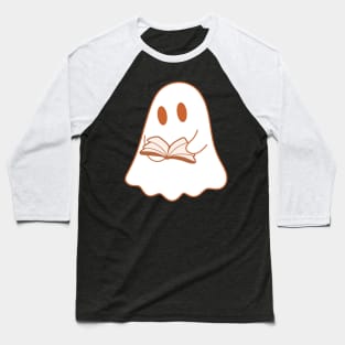 A cute, reading ghost with a book Baseball T-Shirt